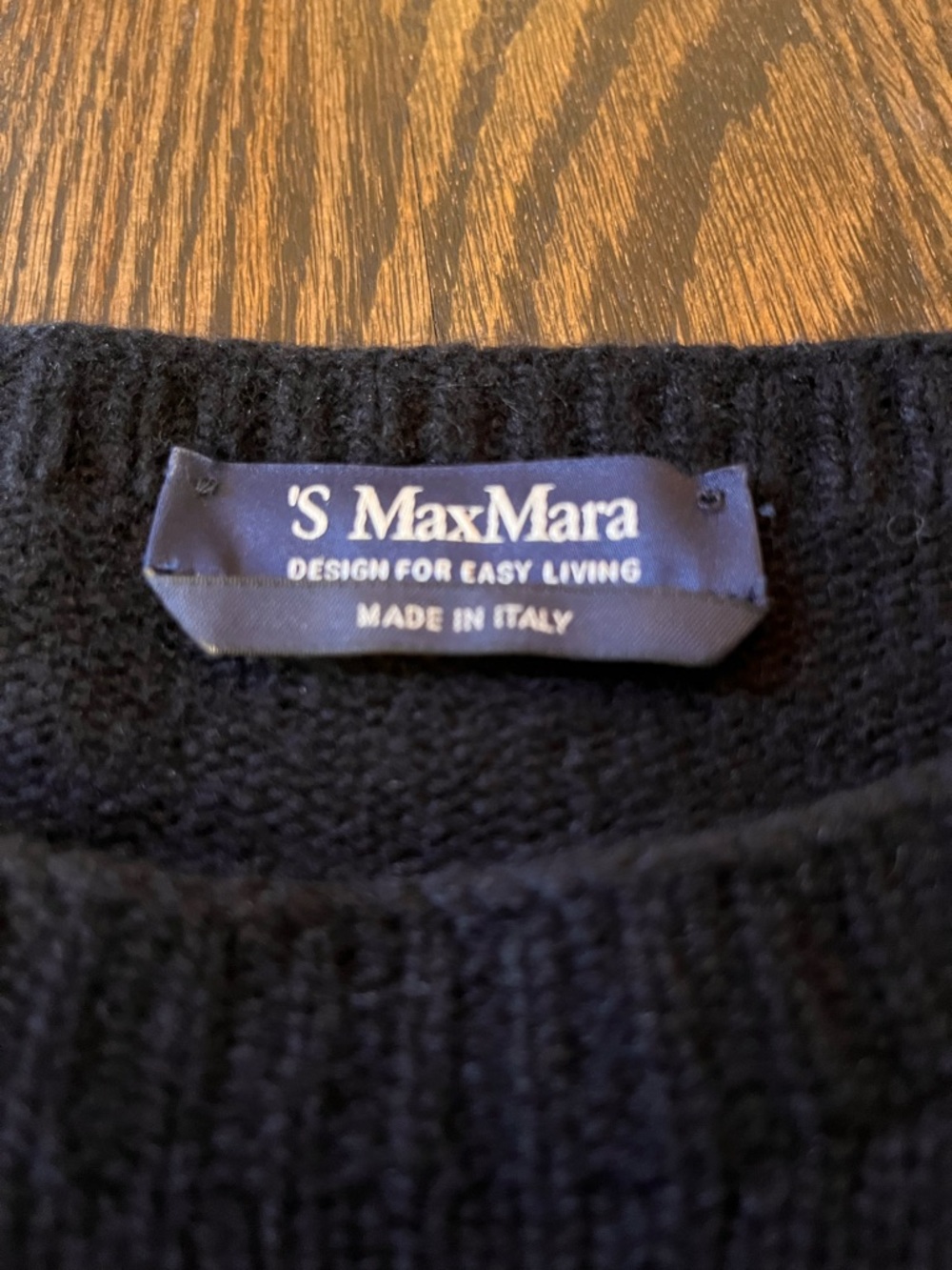S MaxMara Black cashmere Sweater